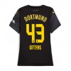 Borussia Dortmund Jamie Bynoe-Gittens #43 Bortedrakt Kvinner 2024-25 Kortermet